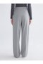 LCW Modest Gray Solid Standard & Regular Wide-Leg Women's Pants, Featuring the ALITA CITY Touch - 4
