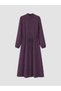 LCW Modest Purple Solid Standard & Regular Mock Neck Long Dress, Featuring the ALITA CITY Touch - 5