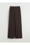 LCW Modest Brown Solid Loose & Oversized Wide-Leg Women's Pants, Featuring the ALITA CITY Touch - 5