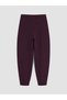 LCW Curve Burgundy Scuba Fabric Solid-Color Loose & Wide-Leg, Wide-Leg, Tapered-Cuff Women's Pants—The ALITA CITY Difference - 5