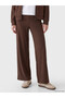 LCW EVERYDAY Brown Solid Standard & Regular Wide-Leg Women's Pants, Featuring the ALITA CITY Touch - 2