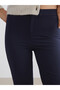 LCW Vision Navy Polyviscose Straight-Leg & Slim-Fit Women's Pants, Featuring the ALITA CITY Difference - 3