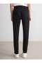 LCW Grace Black Ponte Solid Standard & Regular narrow leg women's pants, with the ALITA CITY Touch - 4