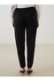 LCW Grace Black Ponte Solid Carrot-Cut Tapered-Leg Women's Pants, Featuring the ALITA CITY Touch - 5