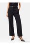 LCW STUDIO Black Solid Standard & Regular Wide-Leg Women's Pants, with the ALITA CITY Touch - 2