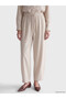 LCW Modest Beige Solid Loose & Wide-Leg, Tapered Women's Pants—The ALITA CITY Difference - 2