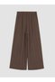 LCW Modest Brown Solid Loose & Oversized Wide-Leg Women's Pants, Featuring the ALITA CITY Touch - 6