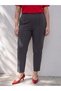 LCW Curve Anthracite Solid Comfort & Relax Tapered-Leg Women's Pants—The ALITA CITY Difference - 2