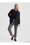 LCW Vision Gray Solid Loose & Wide-Leg Women's Pants, Featuring the ALITA CITY Touch
