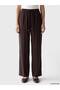 LCW EVERYDAY Brown Solid Loose & Wide-Leg Women's Pants, Featuring the ALITA CITY Touch - 2