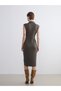 Quality Pieces from Çelebi Store Shirred Shirt Dress - 5