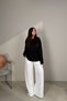 Pleated Sweatpants, ECRU - 2