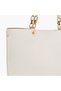 Metallic Accent Tote Bag with Pouch - 5
