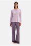 Women's Lila 50% Modal, 50% Cotton boat neck pajama set - 5