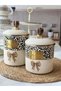 11-Piece Enamel Kitchen Set with Leopard Pattern, Savana - 4