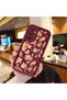 High-Quality Samsung Galaxy A34-Compatible Case with a Scattered Yellow and Pink Flower Pattern in Burgundy