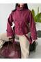 Women's Short Trench Coat with Mock Neck, Belted Design, and Button Detail—Stylish Jacket - 8