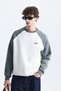 Oversized Color Block Sweatshirt - 2