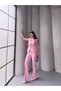 Women's Biscuit-Buttoned Vest and Pants Set—2-Piece Stylish Set, Modern Design