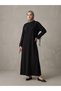 Piped Pike Dress—Black - 2