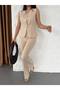 Women's Biscuit-Buttoned Vest and Pants Set—2-Piece Stylish Set, Modern Design - 7