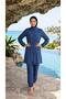 Adjustable-Waist, Elastic-Waisted, Water-Repellent Fabric, 3-Piece Fully Covering Modest Swimwear Hijab Burkini - 5