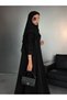 A Luxurious Abaya with Intricate Cutwork Patterns. - 7