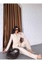 Women's Gold-Buttoned Belted Jacket and Pants Set with Pocket Detail—Stylish Two-Piece Set - 8
