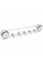 5-Prong Adhesive Plastic Hanger, Deluxe Bagged, 38.5 x 5 cm, Pack of 10 - 2