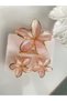 HAIR CLIP - 3-PIECE SET WITH PINK LOTUS FLOWERS (1 PIECE 8 CM, 2 PIECES 4 CM) - 5