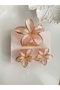 HAIR CLIP - 3-PIECE SET WITH PINK LOTUS FLOWERS (1 PIECE 8 CM, 2 PIECES 4 CM) - 4