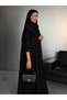 A Luxurious Abaya with Intricate Cutwork Patterns. - 4