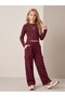 Girls' Embroidered, Corded Fabric, Long-Sleeved Cropped Top - 3