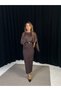 BATWING SLEEVE, DRAPED PEN DRESS - 2
