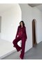 Women's Gold-Buttoned Belted Jacket and Pants Set with Pocket Detail—Stylish Two-Piece Set