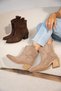 Carlo Vizon Suede Stylish, Comfortable, With Thick Heel, Western Women's Boots - 3