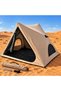 Auto Family Triangle Automatic Camping Tent, Portable Camping Shelter with Zippered Door, Mesh Ventilation Windows and Waterproof-Style Floor