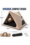 Auto Family Triangle Automatic Camping Tent, Portable Camping Shelter with Zippered Door, Mesh Ventilation Windows and Waterproof-Style Floor - 4