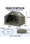 Auto Family 7.5m² Inflatable Camping Tent 6-7 People, 210D Coated Oxford Fabric Air Tent with Hand Pump, Family Outdoor Shelter with Mesh Ventilation Windows and Chimney Opening - 3