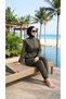 Adjustable-Waist, Elastic-Waisted, Water-Repellent Fabric, 3-Piece Fully Covering Modest Swimwear Hijab Burkini - 5