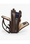 17-Inch Faux Leather Laptop Backpack, Water-Repellent, With Luggage Straps, for Business and Travel - 3