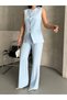 Women's Mixed-Button Vest Set and Pants—Exclusive Design, Stylish Two-Piece Set - 6
