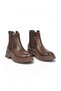 Women's Chelsea Boots 418111 Coffee-Leather - 4