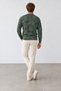 New season hukli men's regular fit crew neck patterned sweatshirt. - 3