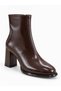 Tb 100 Women's Zip-Up Boots with 7.5 cm Thick Heels