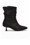 Women's Stiletto Heel Boots 336630 Black Suede - 2