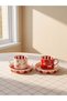 Quality Pieces from Çelebi Store 2-Piece Embroidered Coffee Cup Set - 2