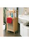 Bamboo laundry hamper with shelf - 2