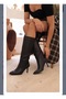 Code: 1234, Straight-leg, thin-heeled boots without a gusset