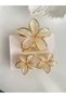 HAIR CLIP - 3-PIECE SET, ECRU LOTUS FLOWER HAIR CLIP (1 PIECE 8 CM, 2 PIECES 4 CM) - 2